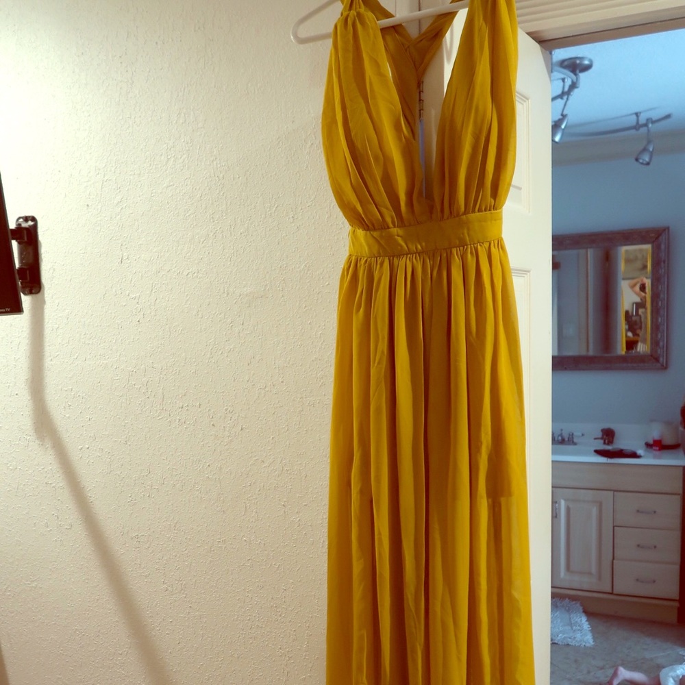 Miss Avenue Mustard Dress
